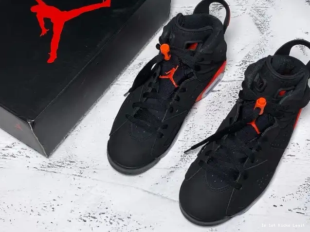 Jordan 6 Air 384664-060 Infrared OG Retro Black 0618